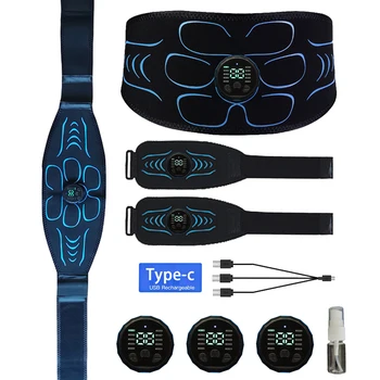 Cintura tonificante addominale intelligente Allenatore addominali Toner muscolare Carica USB Corpo Vita Pancia Braccio Massaggiatore Palestra di casa Attrezzatura per allenamento fitness 1