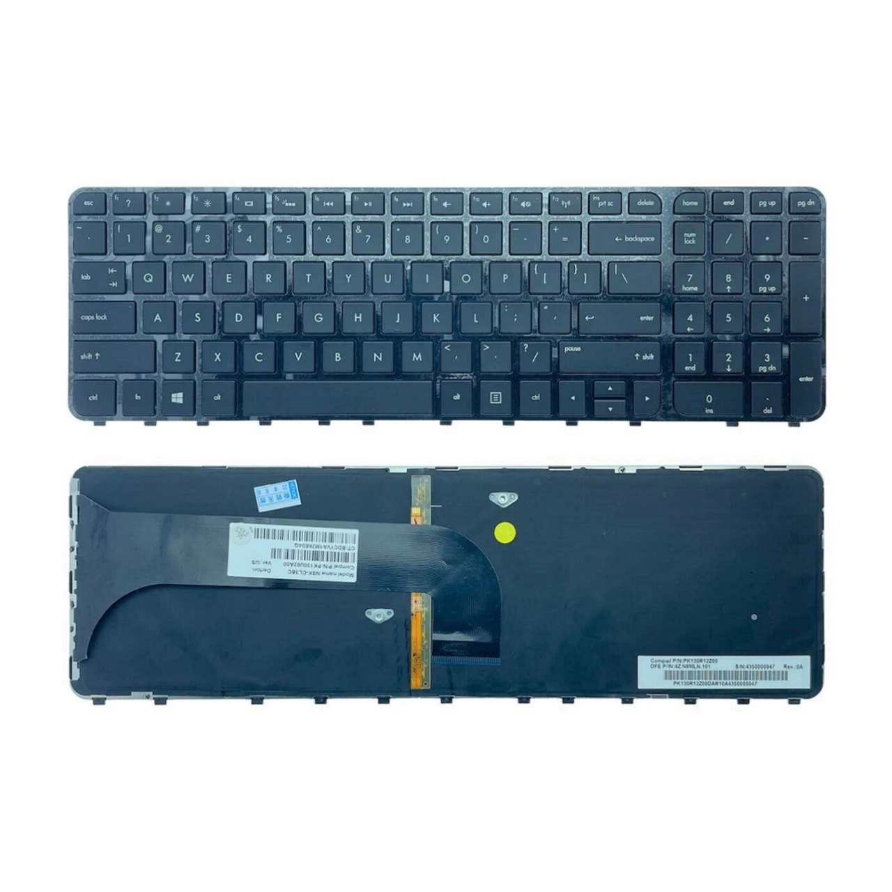 Laptop Backlit Teclado para hp Pavilion m6 M61000 M6-1100 M6-1200 Notebook pc Substituição Nsk-cl3bc Pk130u92a00 Novo us