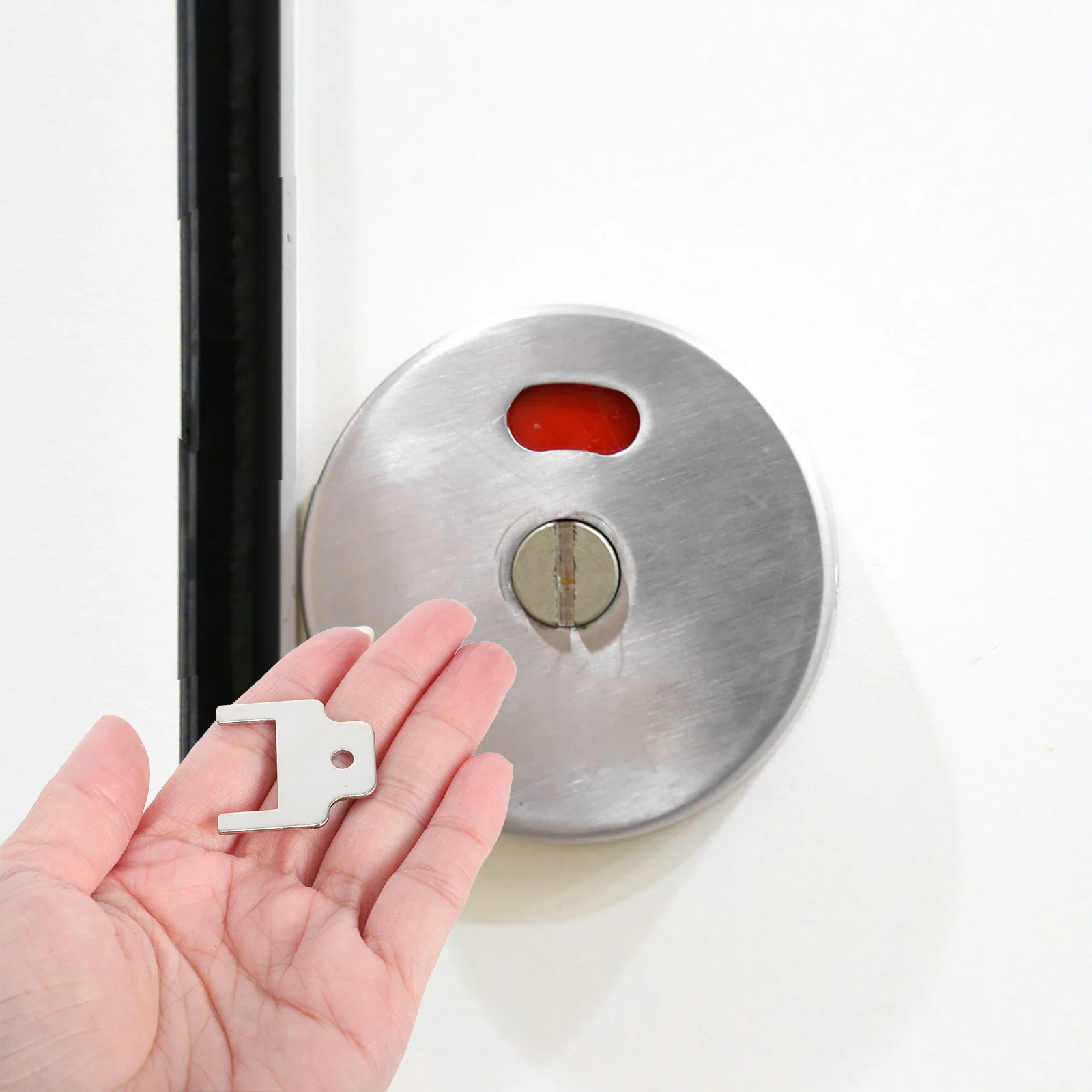 4 Pcs Paper Towel Dispenser Key Replacement Toilet Tissue Metal Napkin Silver Hand
