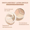 Moisturizing Concealer Palette Full Coverage Concealer Even Skin Tone Face Foundation Eye Face Cosmetics Lasting 5