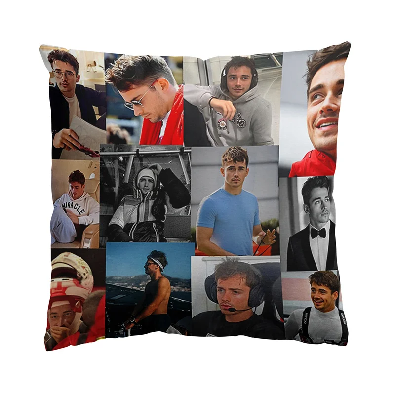 Aertemisi 18 ''X 18'' Charles Leclerc Picture Collage Square Throw Pillow Fodere Per Cuscini Federe 45Cm X 45Cm