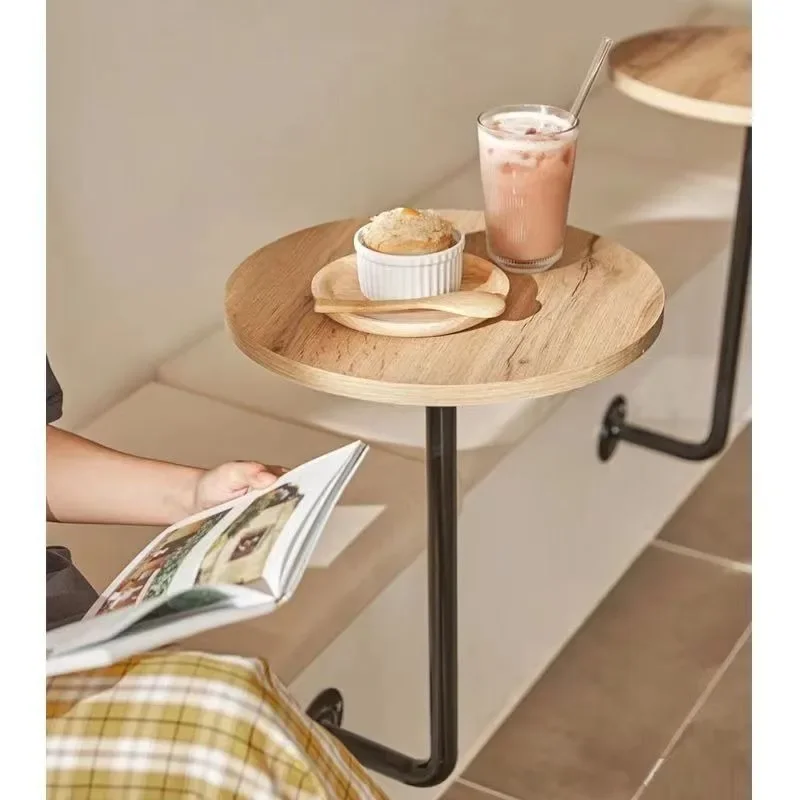 Description Picture 3 of itemCoffee Table Circular Modern Luxury Restaurant Side Table Wall Mounted Small Round Table Coffee Shop Decoration Hanging