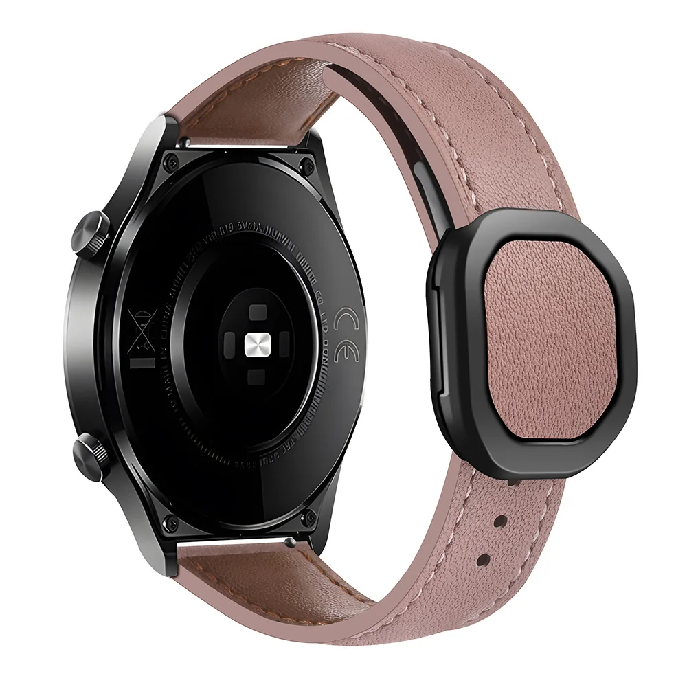 ساعة سامسونج جالاكسي من الجلد ، سوار مغناطيسي ، سا...