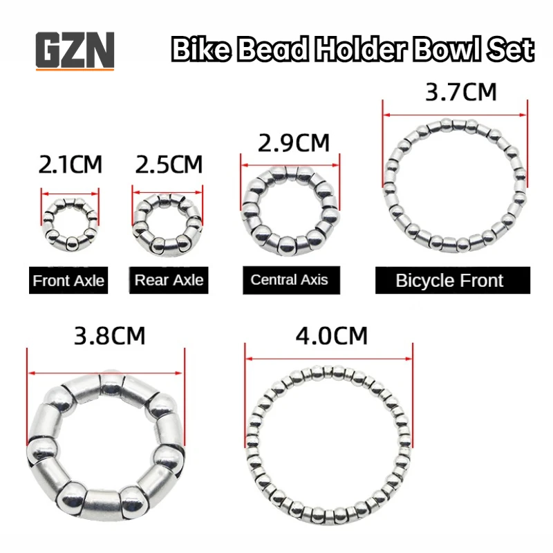 

Free Shipping Bicycle Front Fork/ Front Wheel/Rear Wheel Bead Holder A Pair Rolamento Para Eixo Central De Bicicleta 12 21mm