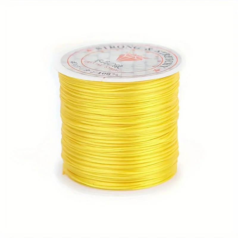 sourcing map Spago di nylon per perline, 3,2 m, elastico intrecciato per bracciali, per la creazione di gioielli fai da te e collane, blu scuro