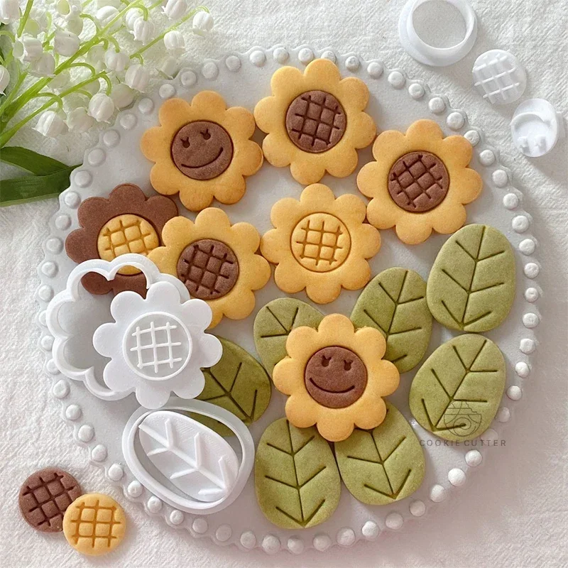 Moules à Biscuits en Forme de Tournesol, 1 Ensemble, Accessoire Créatif,  Fleur de Soleil, pour Cuir oral elu, Har Ant, Glaçage, Coupe-Biscuit,  Outils de Cuisson de Gâteaux