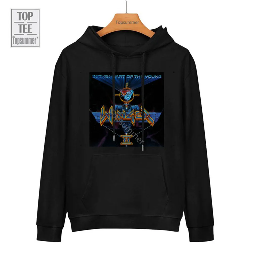 

In The Heart Of The Young Album Hoodie Winger Tour Sweatshirts Teens Pop Stylish Black Sweatshirt