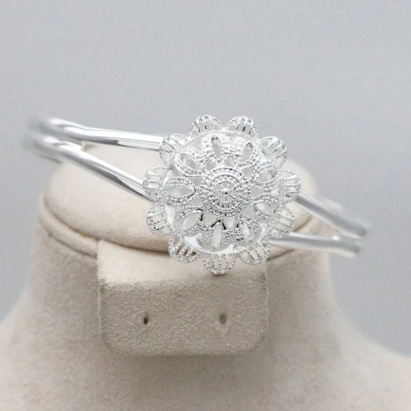 Fashion Hairpin Bridal Jewelry Africa Ethiopian Ring Set Ladies Jewelry Set Silver Chain Necklace Clip Bridal Jewelry