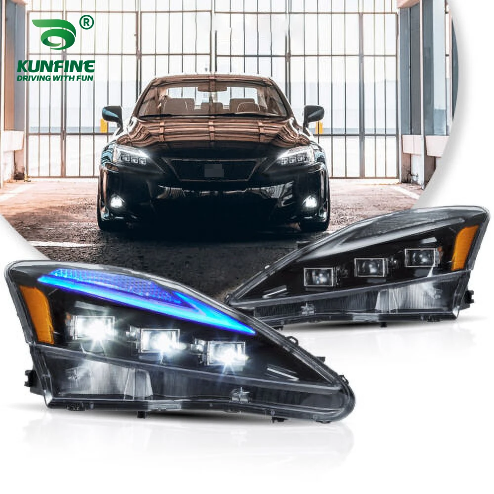 

Pair of Car Styling Car Headlight Assembly For LEXUS IS250 2006-2012 LED Head Lamp Car Tuning Light Parts Plug And Play