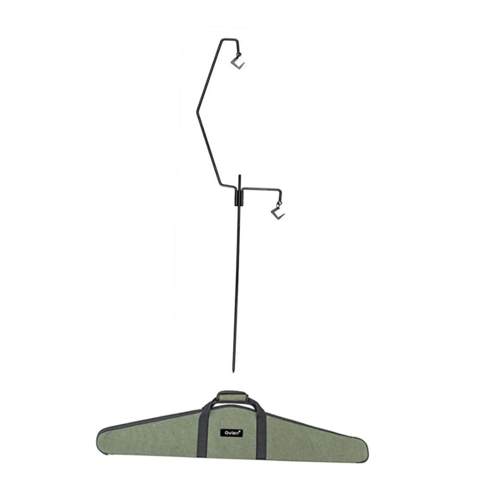 Outdoor lantern stand with ground stake and hook, easy to store, easy to carry,