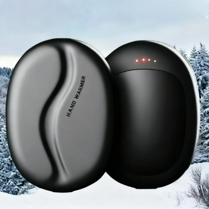 Magnetische elektrische Handwärmer, 5000 mAh, große Kapazität, 3 Wärmeinstellungen, tragbarer USB-Handwärmer für Camping im Winter im Freien