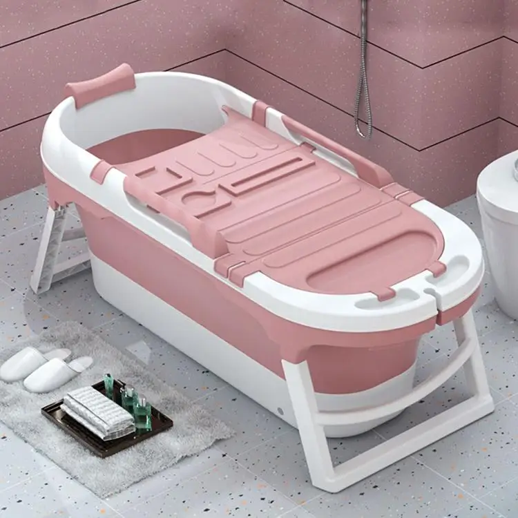 

Bathroom portable spa plastic folding bathtub for adults