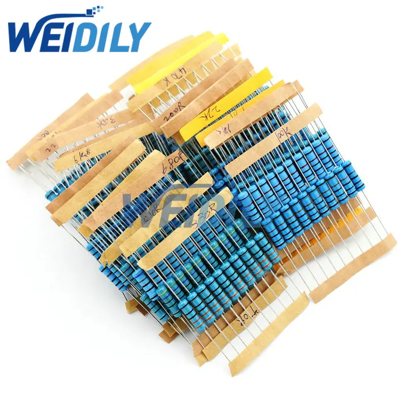 300PCS2WMetalFilmResistorKit1ResistorAssortedKitSet10ohm1M