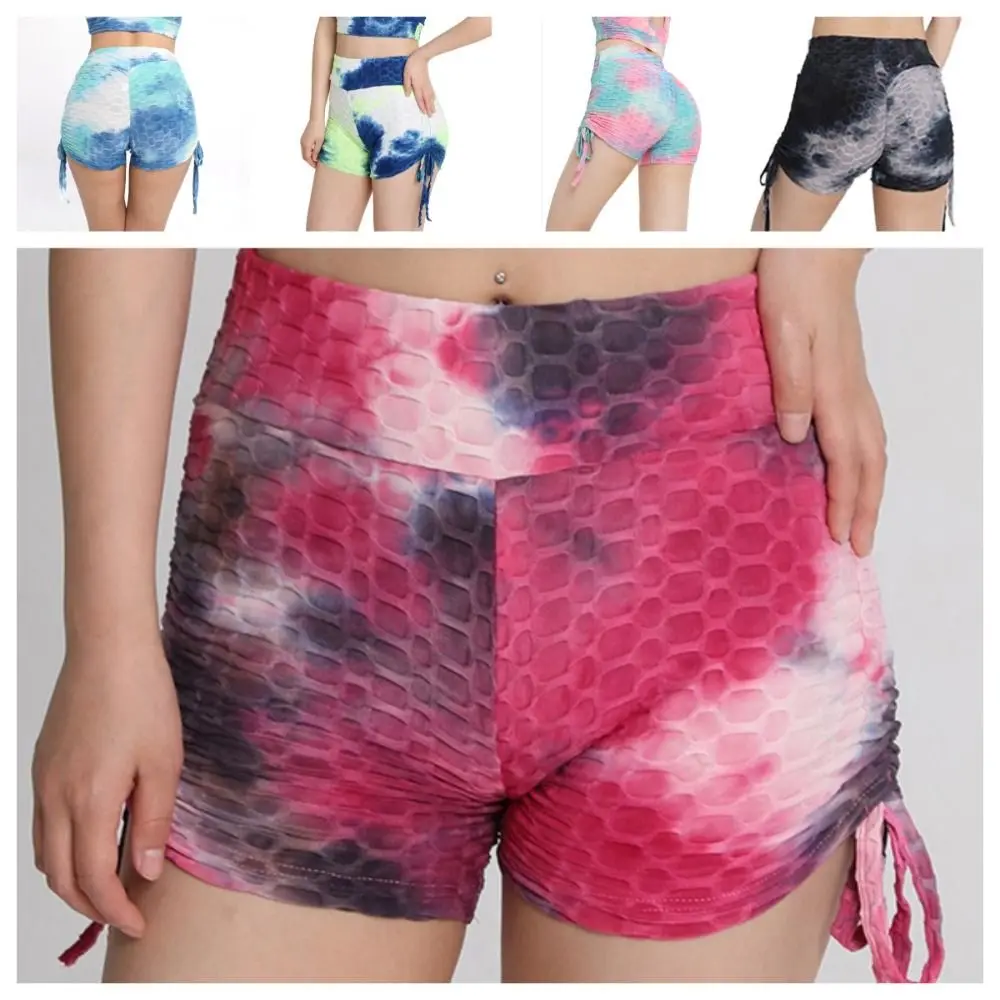 

Бесшовные велосипедные шорты с завязкой, дышащие леггинсы для подтягивания тела и ягодиц с бантом для девушек