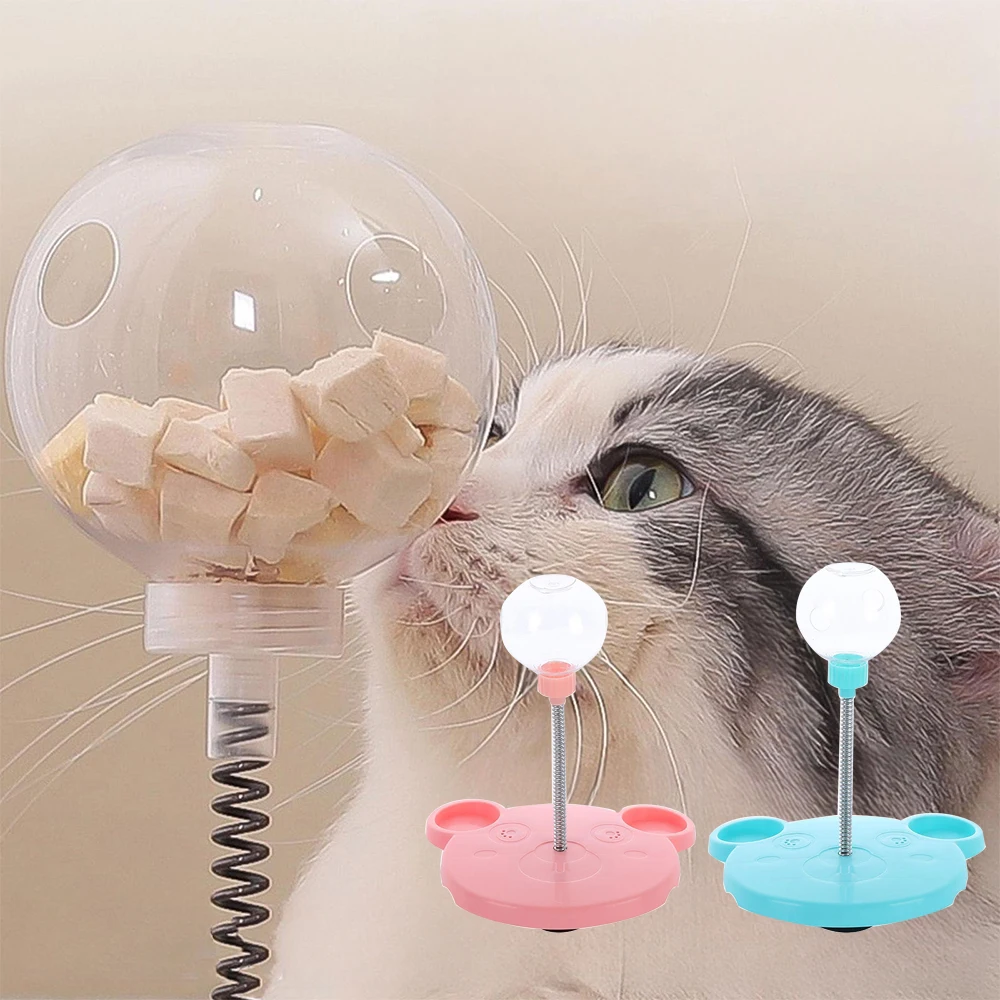 

Pet Feeder Cat Toy Pets Leaking Food Ball Self-playing Tumbler Funny Swing