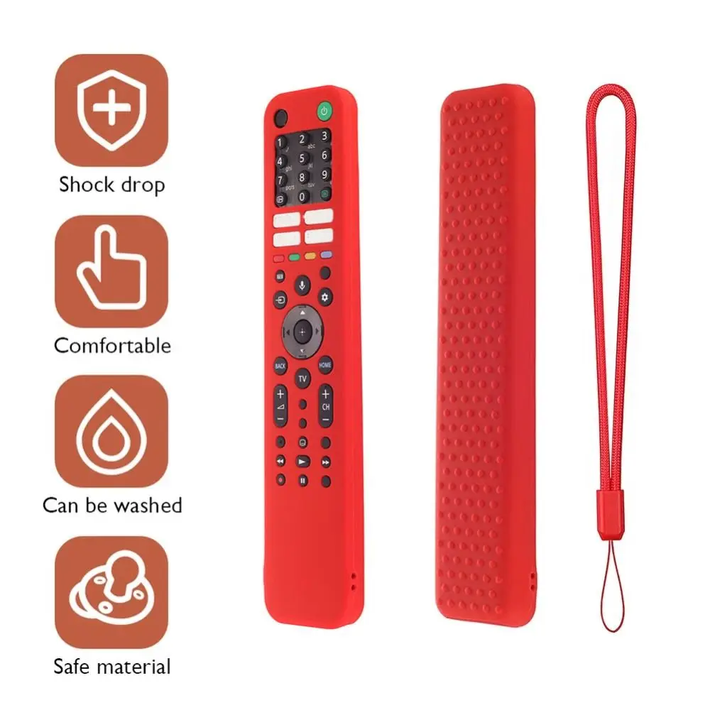 Silicone Remote Case Silicone Remote Sleeve Silicone Remote Cover Silicone Case Protector Remote Controller Cover Remote Control Silicone Protective Case for SONY Remote TV Stick Cover Protector RMF-TX520B