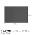 Black 200x150x2.0mm