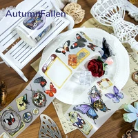 2m/Roll Matte Butterfly Specimen PET Tape 3D Crystal Ink Decorative Masking Tape Stickers For Diary Sticker Scrapbooking Journal 2