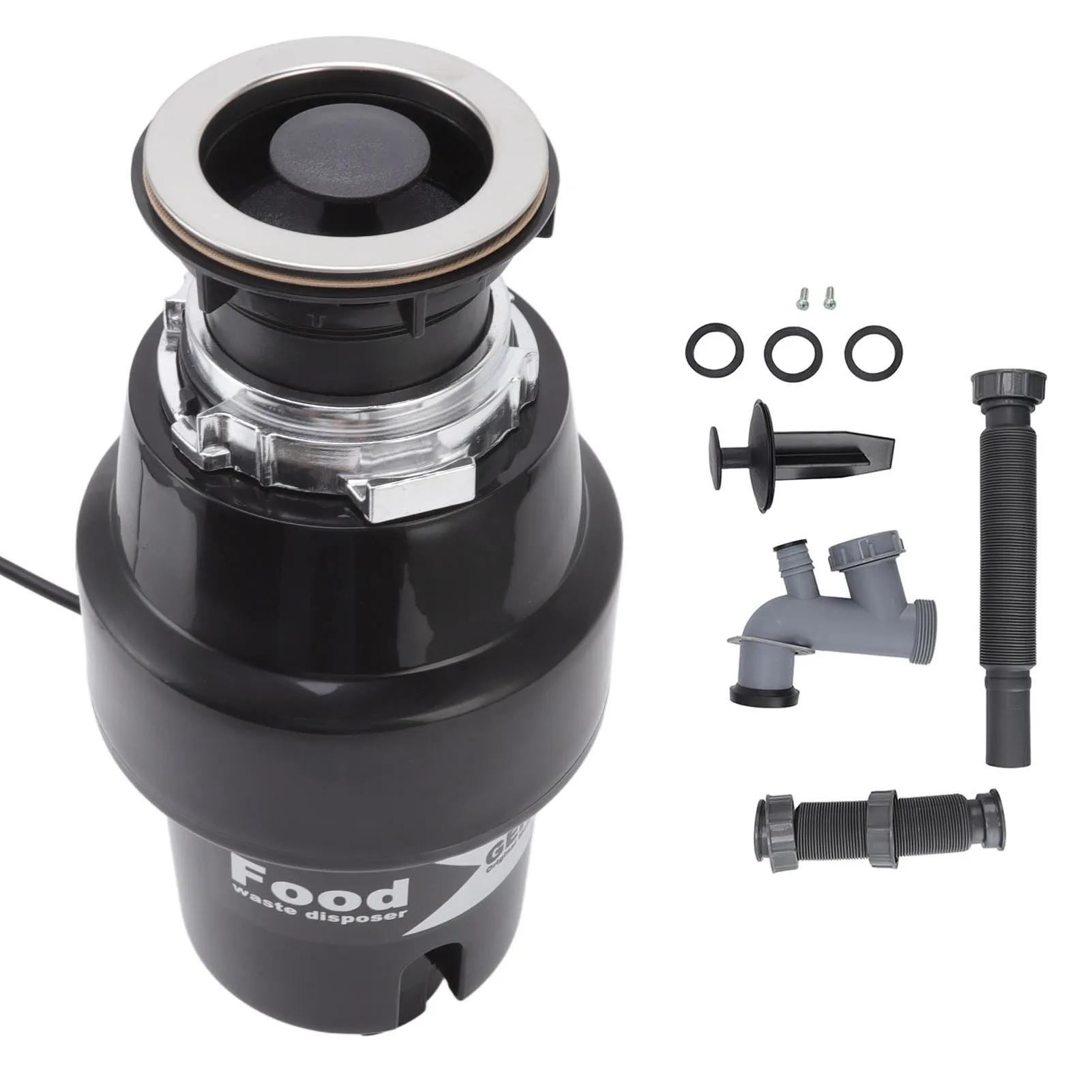 ContinuousFeedGarbageDisposalNoiselessOverloadProtection1HPFood