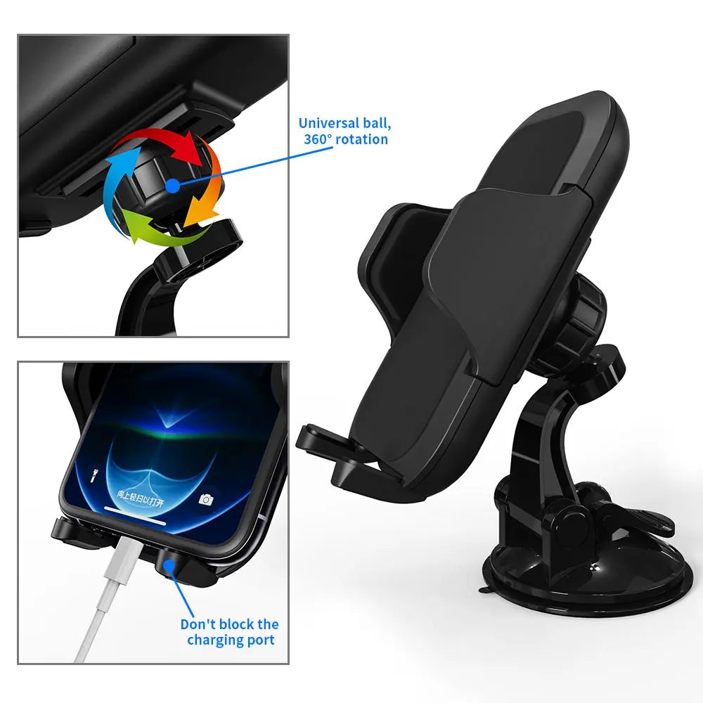 

Sucker Car Phone Holder Universal Dashboard Mobile Phone Holder Stand In Car No Magnetic GPS Mount Support For IPhone Xiaomi