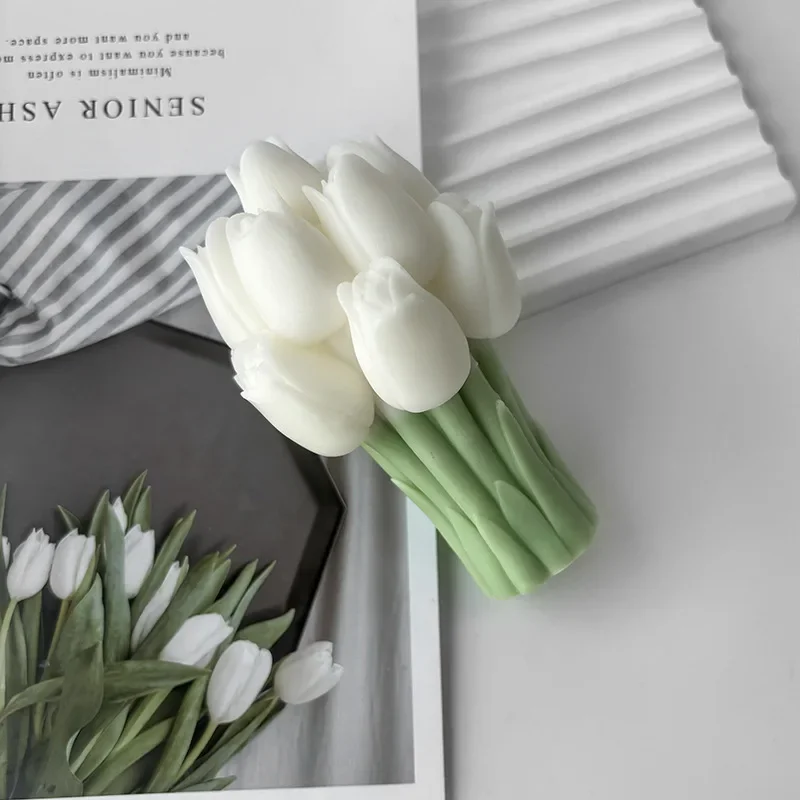 Moule Silicone Fleur, 5 Pièces Moule Pate A Sucre, Formes Différentes Moule Silicone Platre