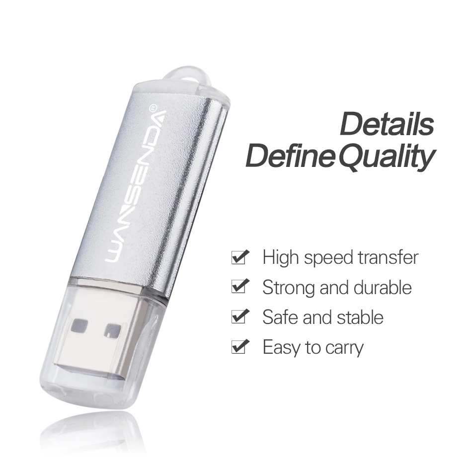 WANSENDA 메탈 USB 플래시 드라이브 128GB 미니 펜 드라이브 8GB 16G 32GB 64GB 펜드라이브 256GB 썸드라이브 메모리 스틱 U 디스크