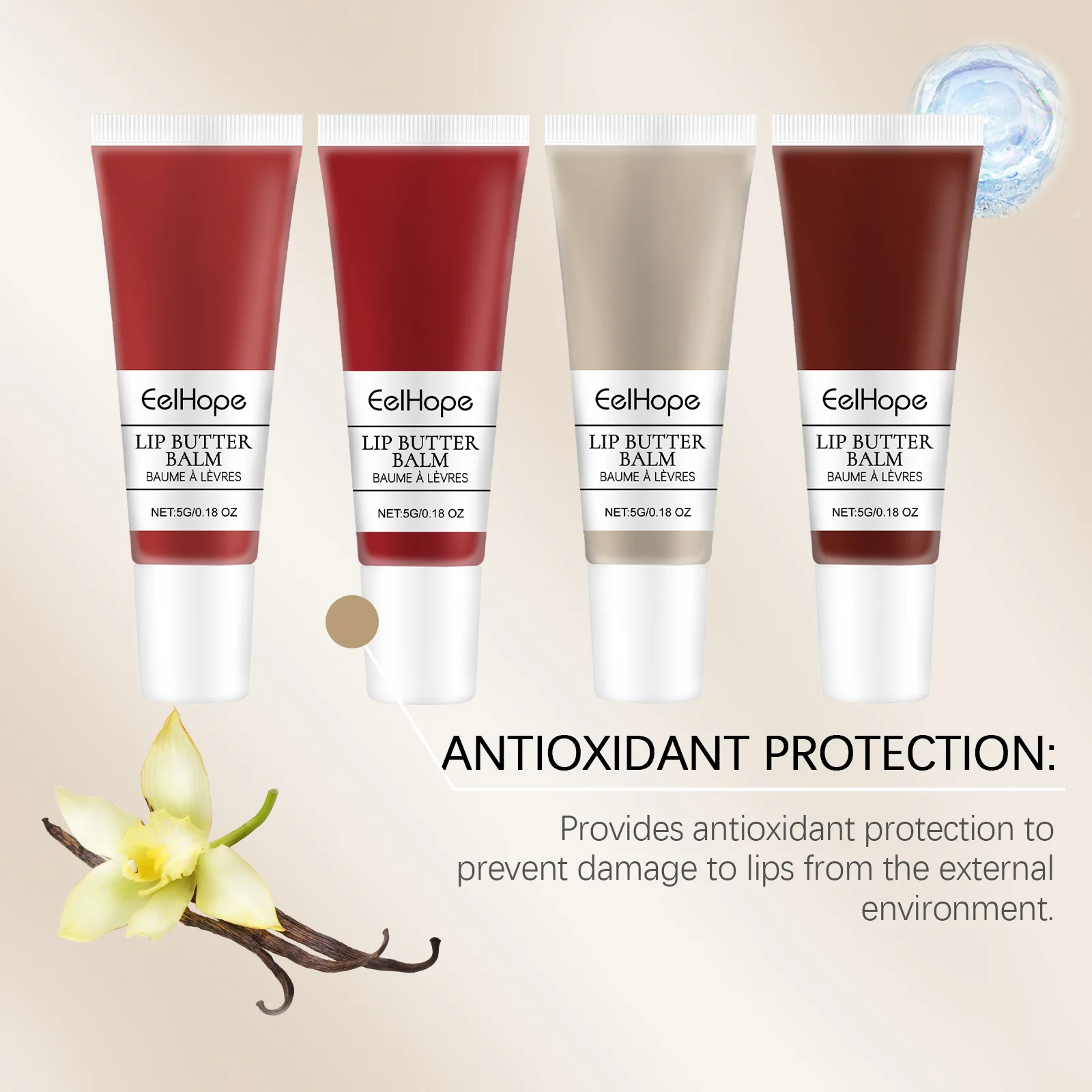 Lip Butter Balm Kit Deep Moisturizing Long Lasting Smooth Hydrating Colorful Lip Glaze Cosmetic Dry Cracked Nourishment Lip Care 6