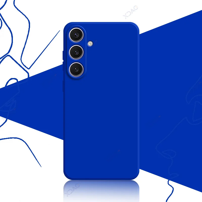 Square Liquid Silicone Phone Case - 360° Soft Protective Anti-Fall Armor Cover