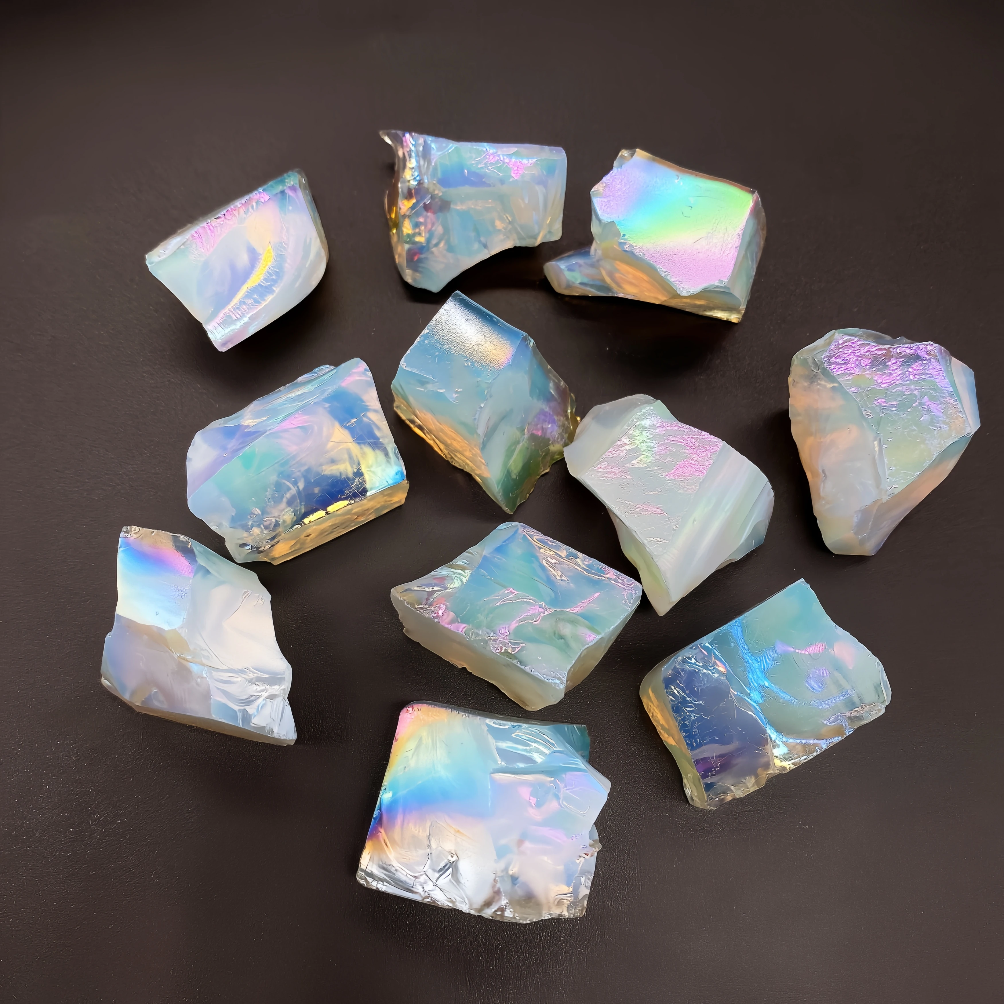 1PC Aura Opalite Crystal Electroplated Glitter Raw Stone Mineral Specimen Home Decoration Reiki Healing Gift 6 S59a89629608f454e837944dceffd8a3fi
