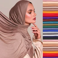 Hijab en coton modal pour femmes musulmanes, hijab pour femmes musulmanes, longue écharpe africaine, documents solides, nouvelle mode, haute qualité 1