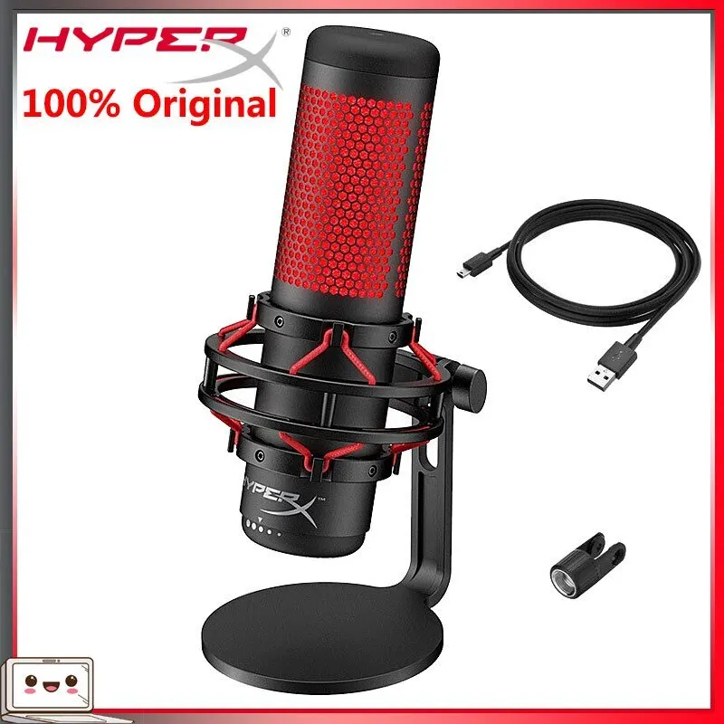 Оригинальный конденсаторный микрофон HyperX USB профессиональный компьютерный ПК PS4