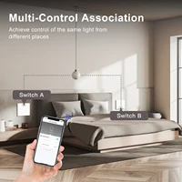 BSEED Zigbee Button Switch 1/2/3Gang 2Way Wall Light Switch Automatic Rebound Smart Curtain Shutter Switch Neutral Required - Image 3