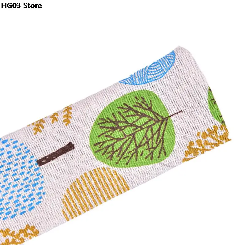 1PC Tableware Storage Bag Drawstring Portable Cotton Linen for Spoon Chopsticks Travel