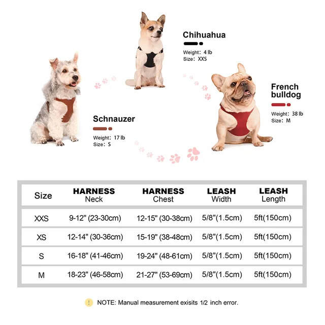 PU Leather Dog Harness Leash Set Durable Puppy Dog Harnesses Soft Pet Vest With Walking Lead For Small Medium Dogs Chihuahua Pug 6