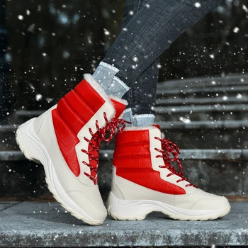 أحذية الكاحل مقاوم للماء للنساء ، أحذية منصة ، الدفء ، الثلوج ، أفخم ، الشتاء ، جديد ، 2023 4