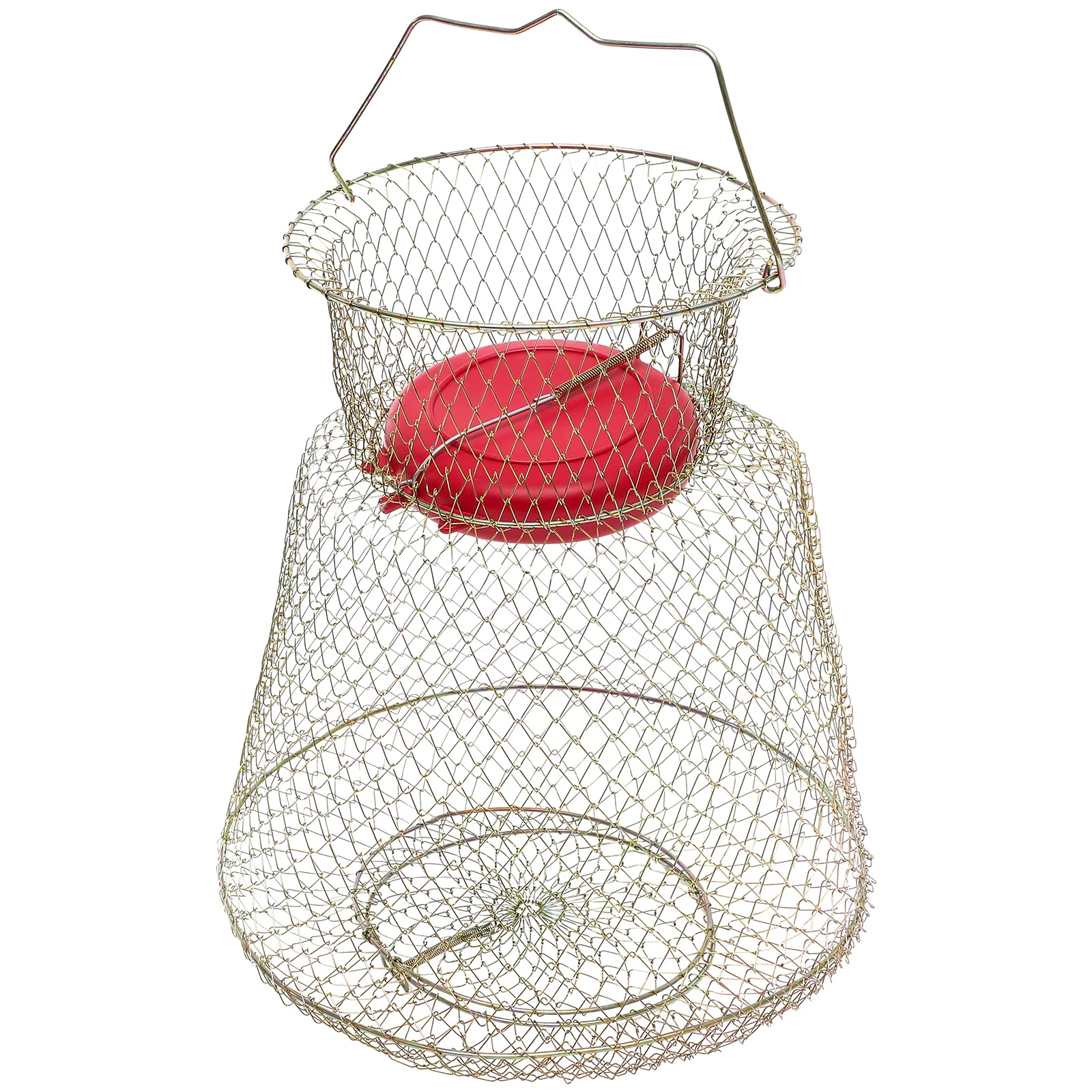 

Iron Fishing Cage Crab Basket Shrimp Fishing Supply Portable Fish Netting Caught Supply Catch Cage Iron Metal Guards for Fishing