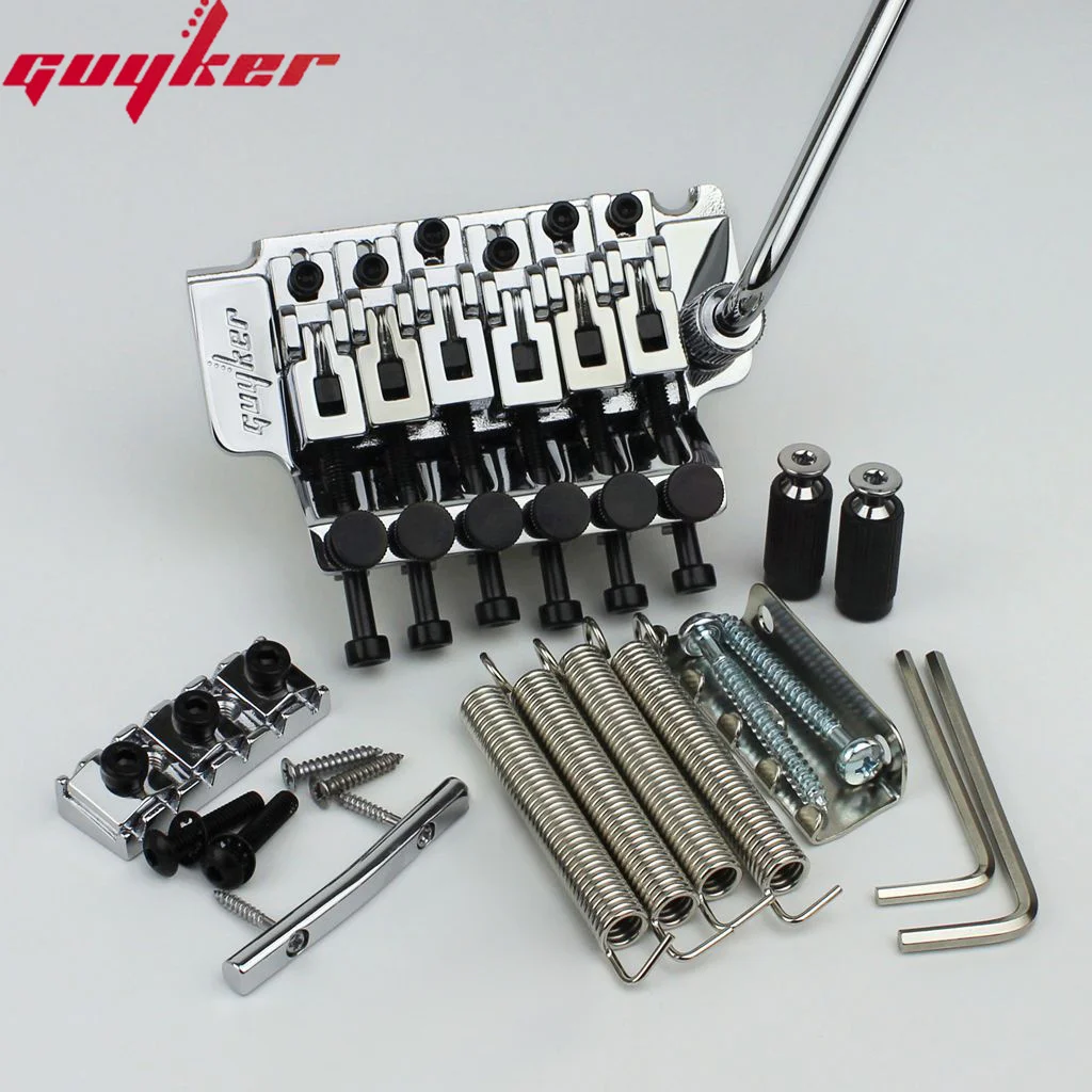 thumbnail image 2 of 6Pcs Electric Guitar Bridge Saddles Tremolo System Bridge Tailpiece Mounting Fixed 2 of 12