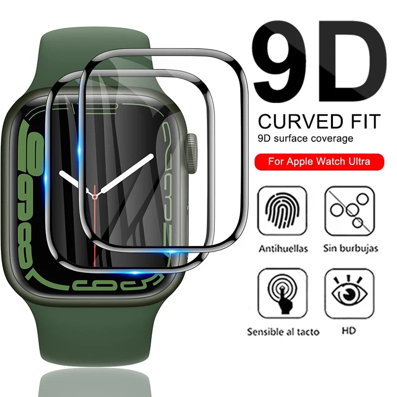 

Screen Protector Film For Apple Watch 8 7 6 SE 5 4 3 Ultra 8 49MM Soft Glass for iWatch Series 38mm 42mm 45mm 41mm 40mm 44mm