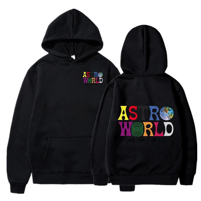 

Travis Hoodies Men Look Mom I Can Fly Letter Printed Sweatshirts Women Fashion ASTROWORLD Hooded Pullover Casual Sportwear