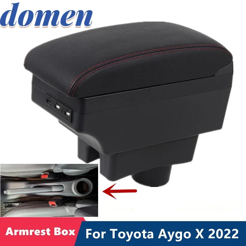 Per Toyota Aygo X 2022 Scatola Bracciolo Per Toyota Aygo X Bracciolo Per Auto Scatola Portaoggetti Centrale Retrofit Con Accessori Per Auto Di Ricaric