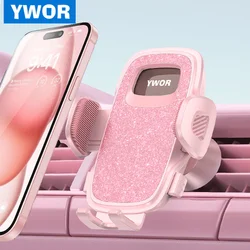 Universal Car Vent Phone Holder - 360° Rotatable Hands - Free Mount (Pink)