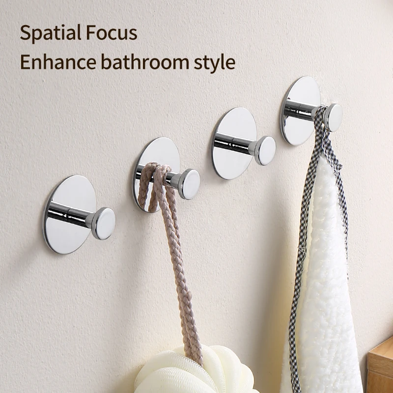Extra Sticky Stainless Steel Towel Hooks Image 5
