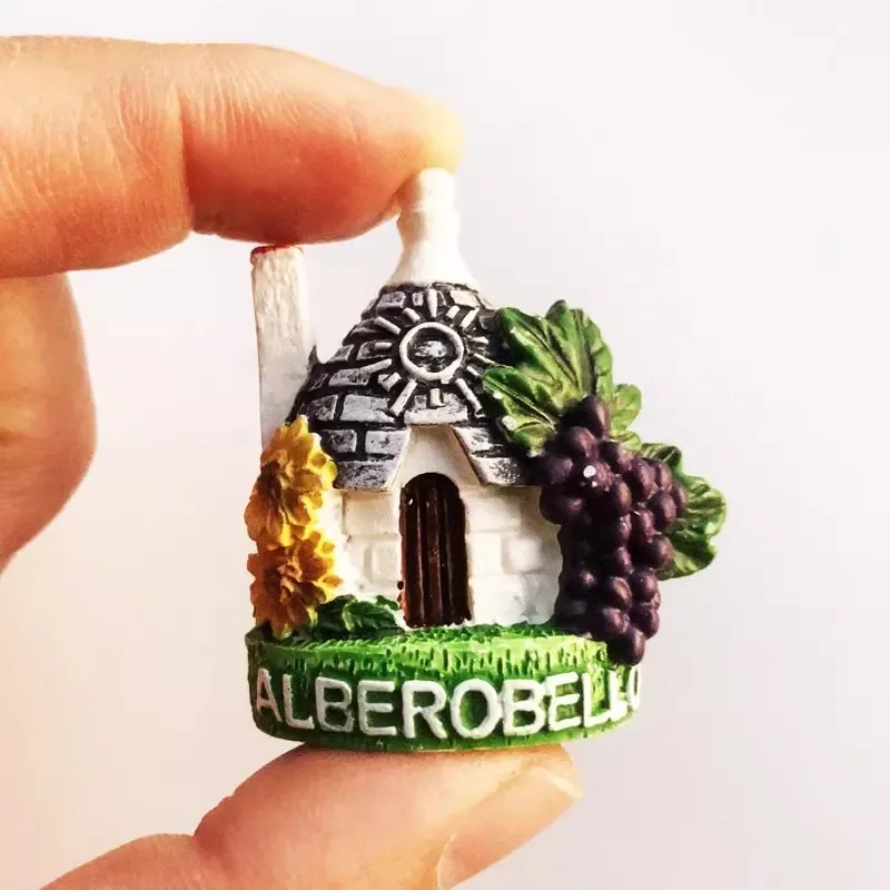Magnete Frigorifero 3D Bari – Souvenir Artigianale In Resina, Regalo Originale Italia, Decorazione Casa Collezionabile, Fatto A Mano