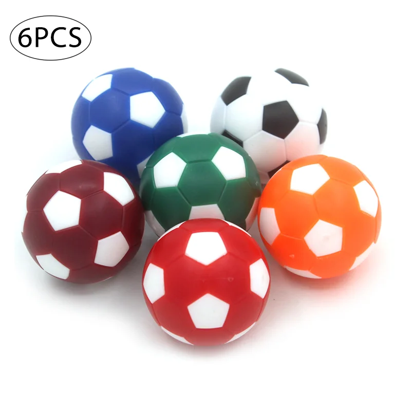 6PCSlot32mmSmallSoccerBallMiniTableFootballBallsBlackWhite