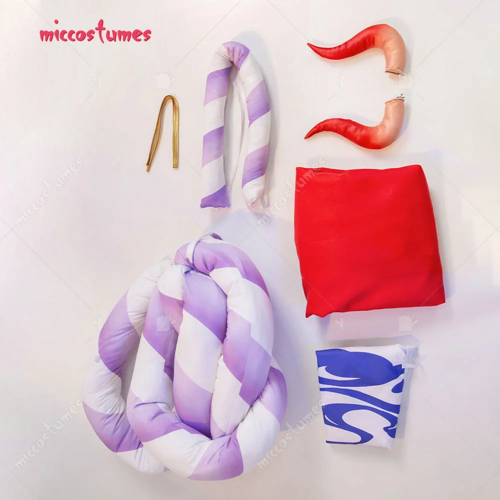 Damen Yamato Cosplay Kostüm Set mit Weste, Hose und Kopfschmuck 6