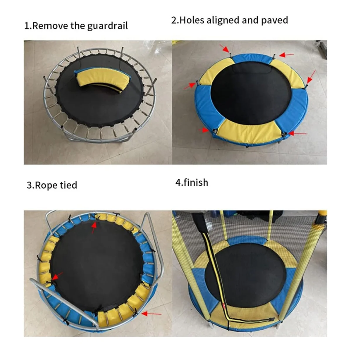 Trampoline Pad 55inch Replacement Trampoline Safety Pad Trampoline Spring Cover Safety Guard Spring Protective Cover trampoline protective cover