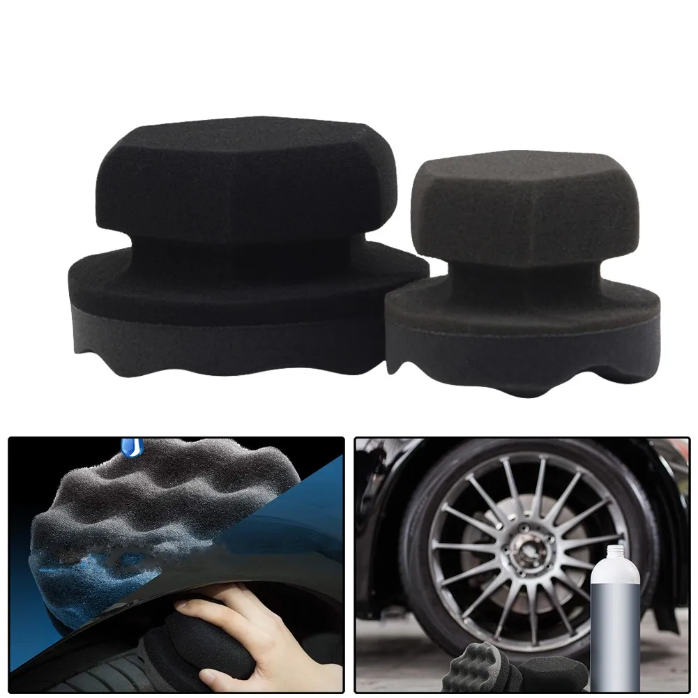 Car Tire Contour Dressing Applicator Pads Gloss Shine Color Polishing Sponge Soft Sponges For Coat Paints's Wax Car Polishing