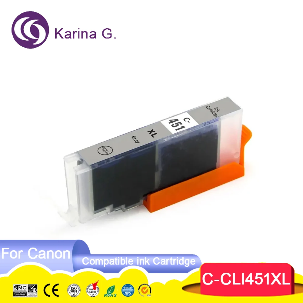 PGI-450XLBK 450 451 450XL 451XL PGI450 CLI451 Compatible Color Inkjet Ink Cartri