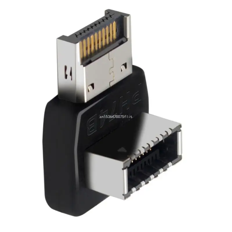 

USB 3.1 Type Adapter 90 Degree USB Type Adapter Computer Motherboards Internal Connection Adapter 3.1/10G 3.2/20G Dropship