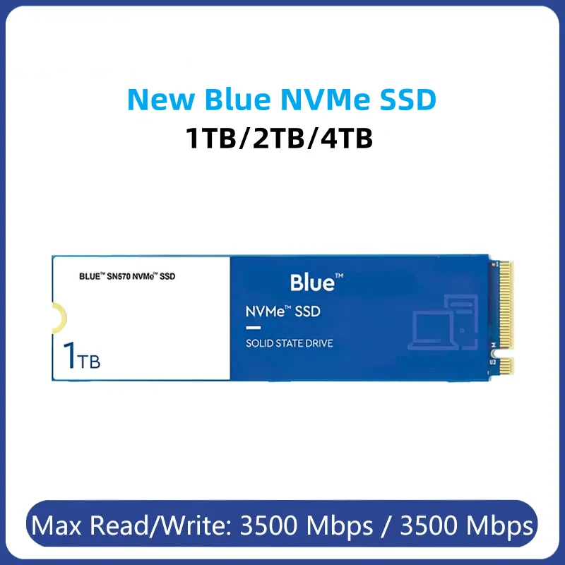 

New Blue SN570 NVMe 2TB 1TB 500GB 250GB SSD PCIe3.0*4 M.2 2280 Internal Solid State Drive For Laptops PC